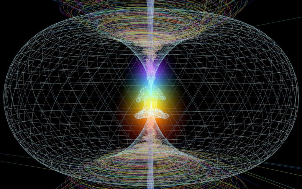 human aura energy field glowing silhouette of soft light